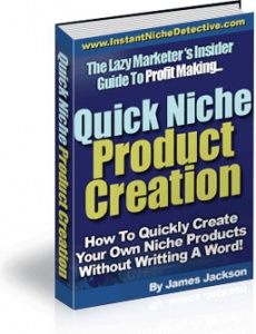 Ebook cover: Quick Niche Product Creation