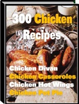 Ebook cover: 300 Chicken Recipes