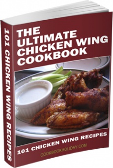 Ebook cover: The Ultimate Chicken Wing Cookbook