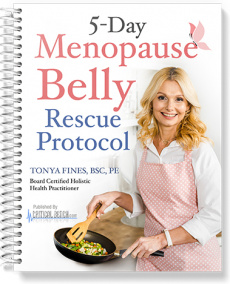 Ebook cover: The 5 Day Menopause Belly Rescue Protocol
