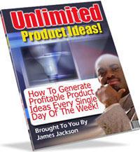 Ebook cover: Unlimited Product Ideas