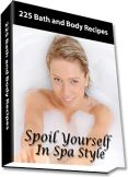 Ebook cover: 225 Bath & Body Recipes