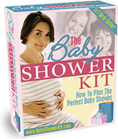 Ebook cover: The Baby Shower Kit - How To Plan The Perfect Baby Shower