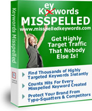 Ebook cover: Keywords Misspelled