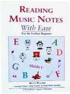 Ebook cover: Reading Music Notes With Ease for the Earliest Beginner